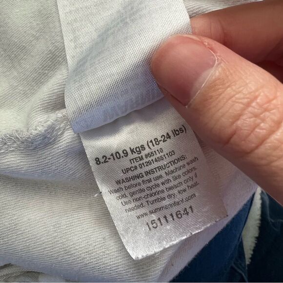 🍭4/$20 Chevron zip up sleeveless unisex toddler sleepsack - Large 18-24 months - Picture 7 of 8